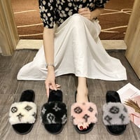4色 Fluffy Flower Slide
