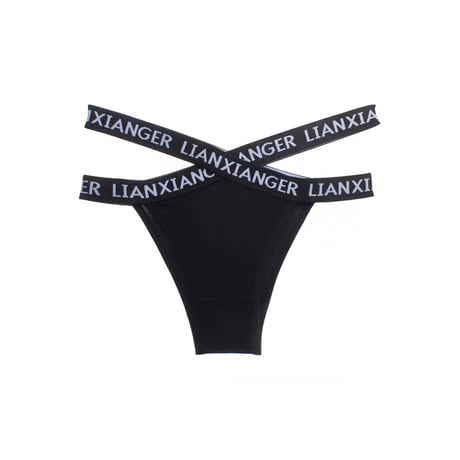 2色 Black & White Double Strap ショーツ