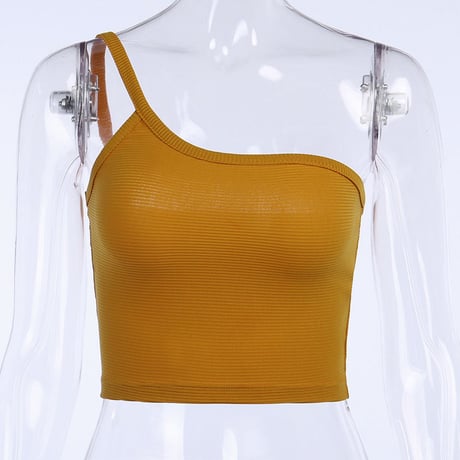 2色 One-Shoulder Top