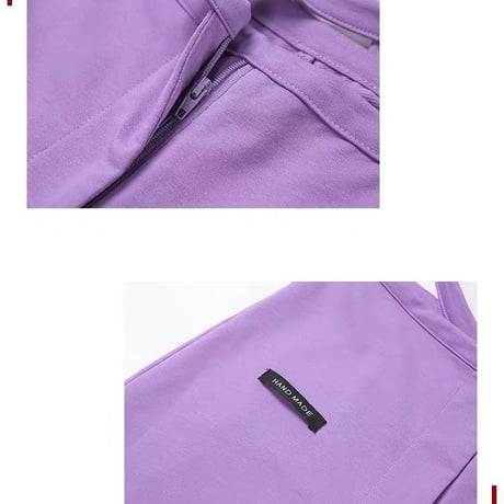 Lace Up Purple パンツ