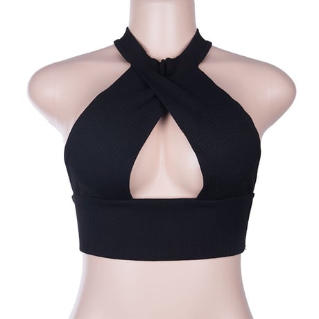 2色 Sexy Cut out Top