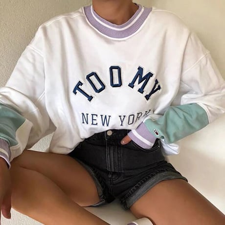 バイカラー Pull over Top