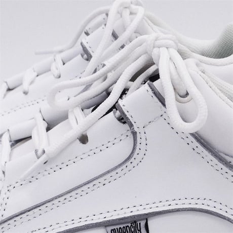 White Reflective プラットフォームシューズ