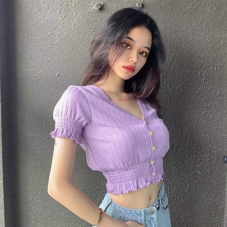 Airy ボタンダウン Top