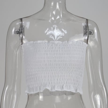 2色 Gather Chiffon Top