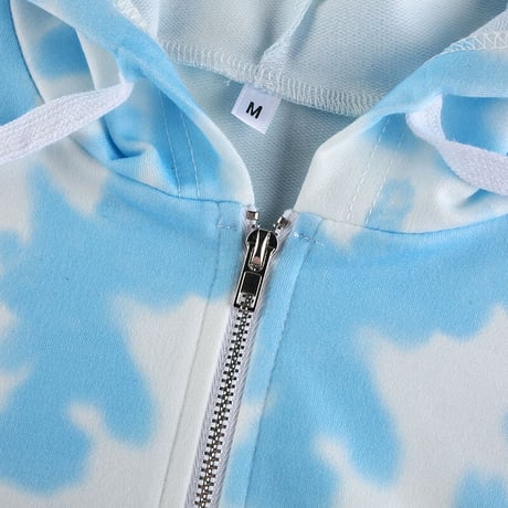 2色 Tie-Dye Zip up Hoodie パーカー