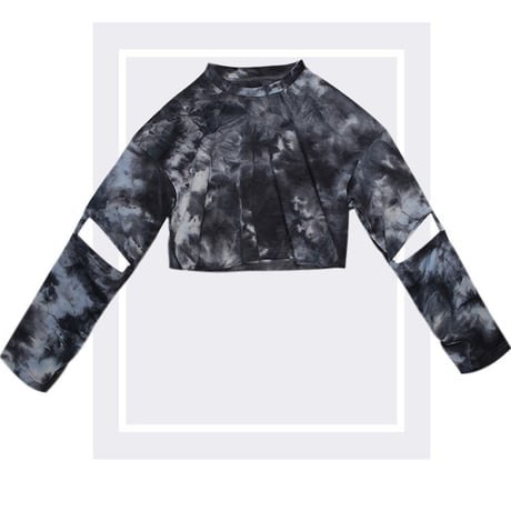 Tie-Dye Cut out Top