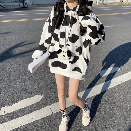 Cow Print Hoodie パーカー