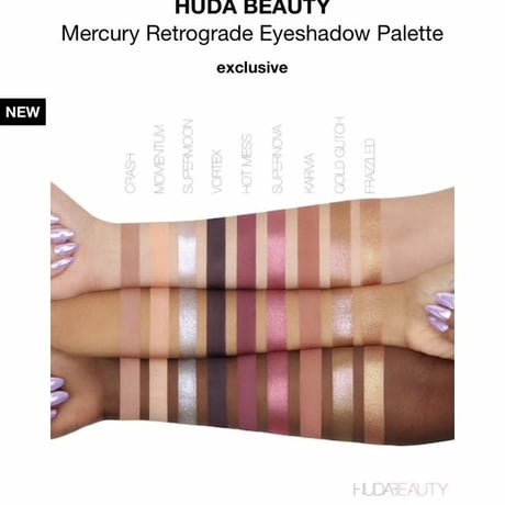 【日本未入荷】HUDA BEAUTY アイシャドウ Mercury Retrograde【海外コスメ】
