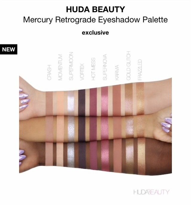日本未入荷】HUDA BEAUTY アイシャドウ Mercury Retrograde【海外
