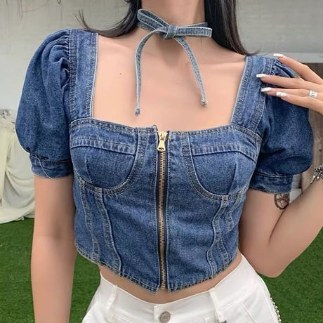 Puffy デニム Top