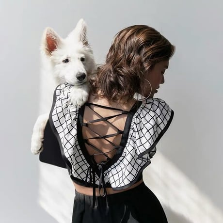 Sexy Back Grid Top