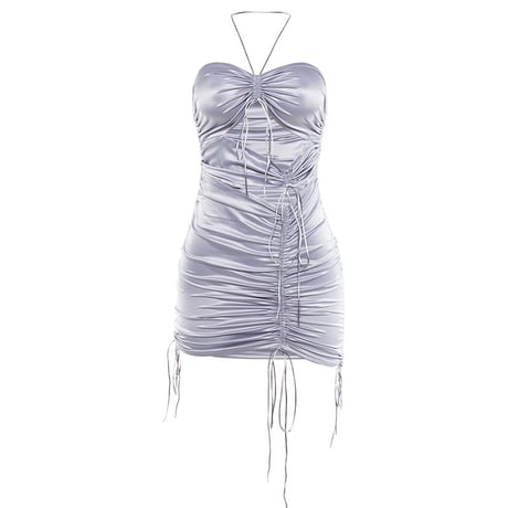 Cut Out Silky ドレス