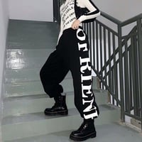 2色 Big Letter カジュアルパンツ