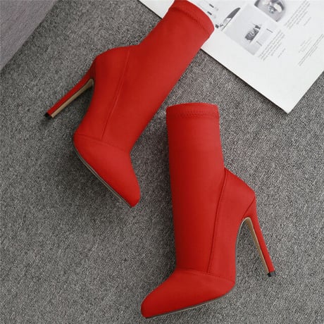 ショートブーツ Red