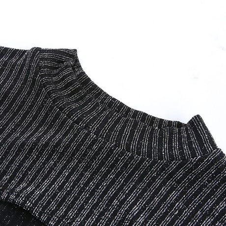 Cut Out ラメニット Top