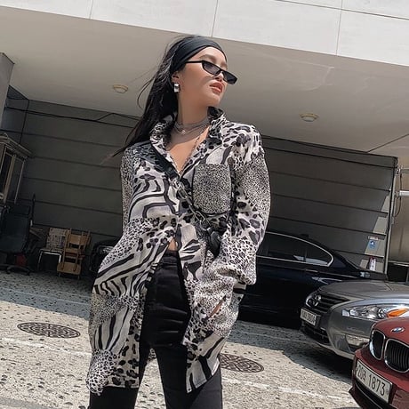 Animal Pattern ロングシャツ