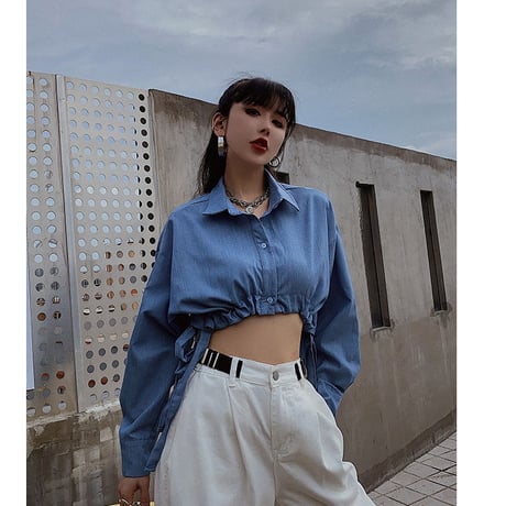 Cropped Collared Top