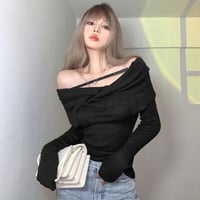 3色 オフショルダー Top