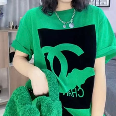 2色 UNISEX Front Print Top 男女兼用