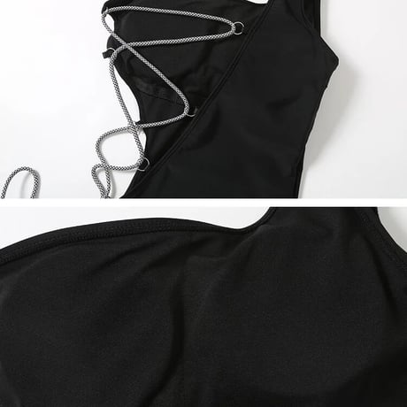 Sexy レースアップ モノキニ