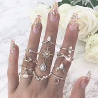 12ピース Bohemian リングセット