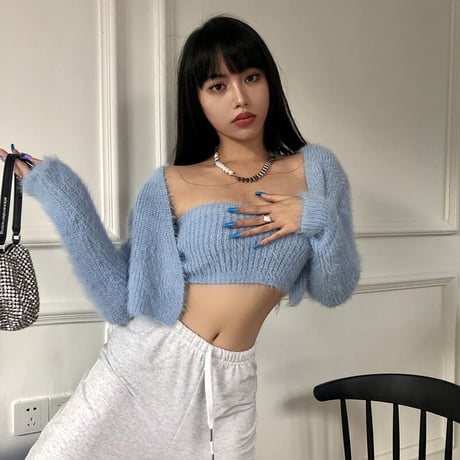 Sky Blue ニット セット