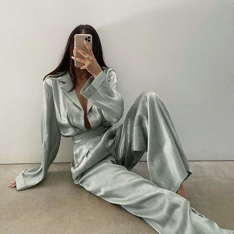 Satin Two piece Set