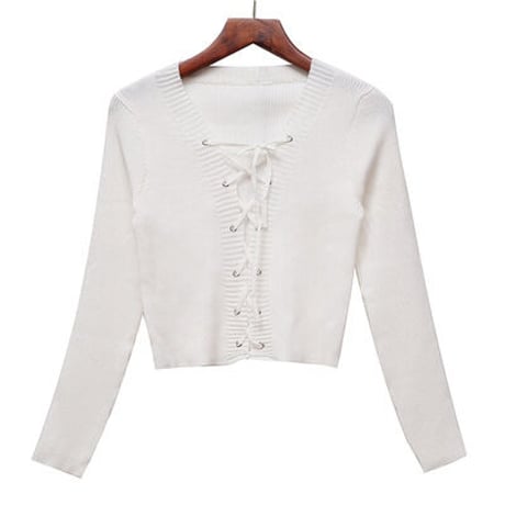 4色 Lace up Top