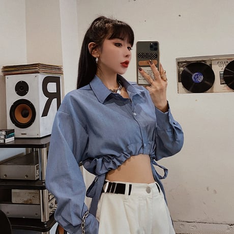 Cropped Collared Top