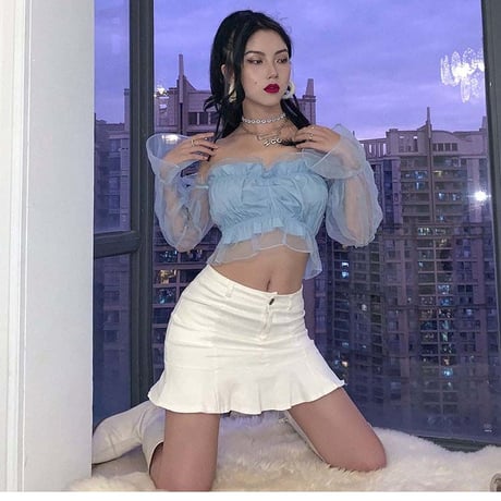 Bubble Puff Sheer Top