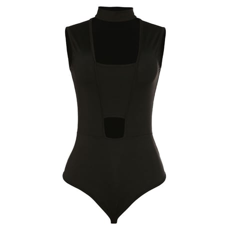 チョーカーネック  Cut out ボディスーツ