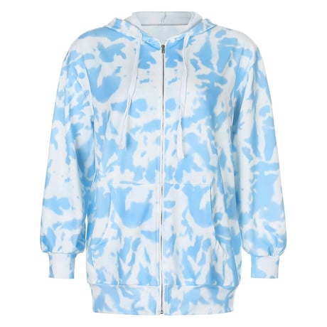 2色 Tie-Dye Zip up Hoodie パーカー