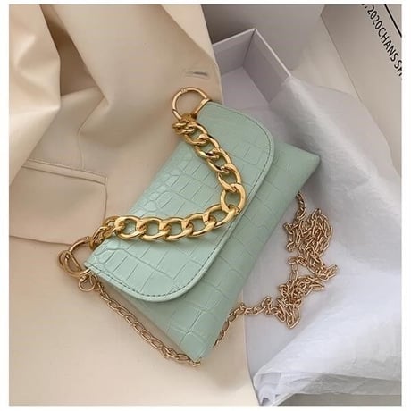 4色 Double Gold Chain バッグ