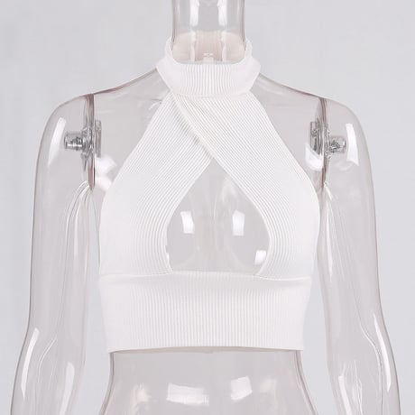 2色 Sexy Cut out Top