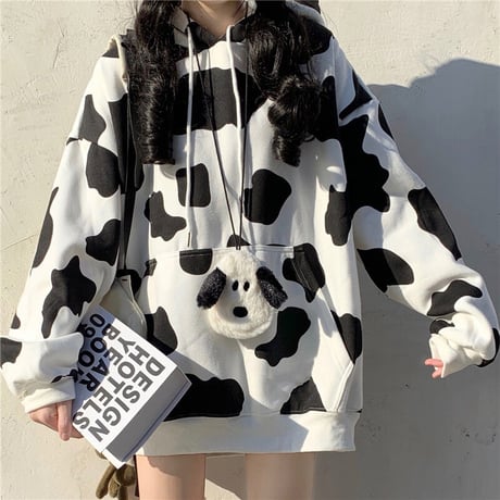 Cow Print Hoodie パーカー