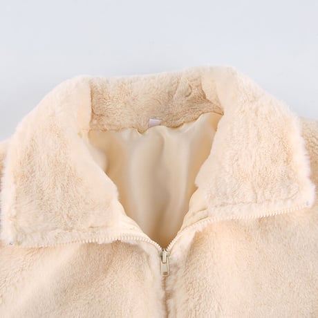 2色 Fluffy ショートジャケット