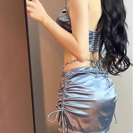 2Way サテン セクシー ビキニ 水着