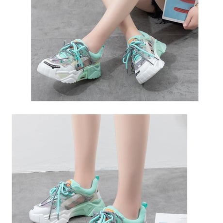 Mint シースルー プラットフォーム スニーカー