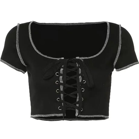 2色 Lace Me Up Top