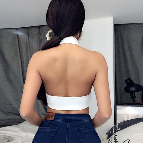 2色 Sexy Cut out Top