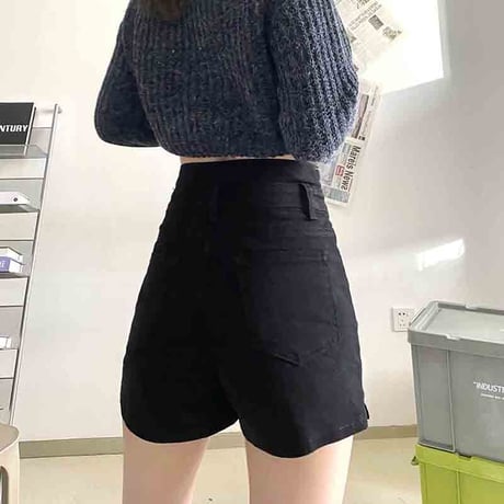 ハイウエスト ショートパンツ