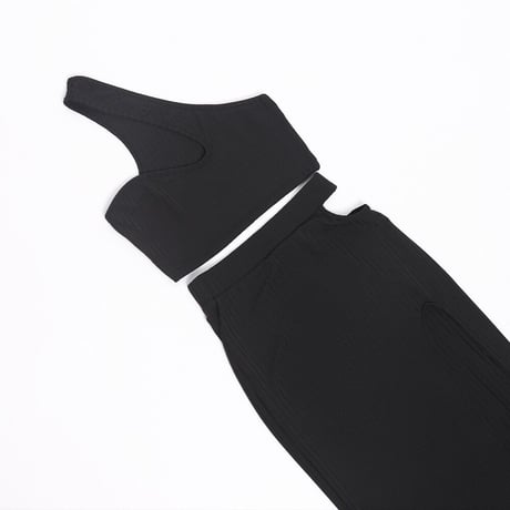 リブニット Two-Piece Dress