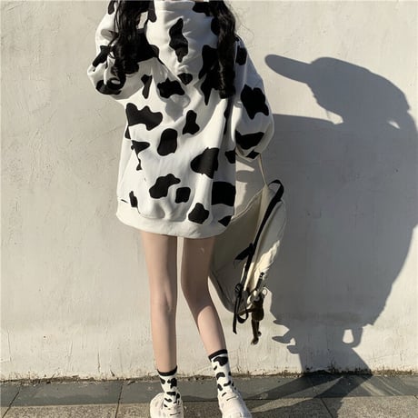 Cow Print Hoodie パーカー