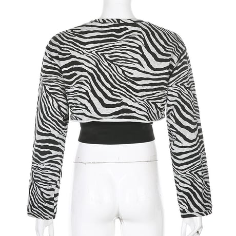2色 Cute & Psycho Zebra Top sets