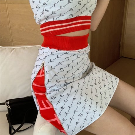 2色 Zipper up 上下セット
