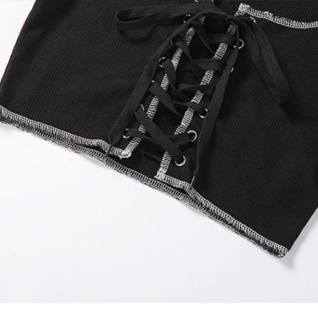 2色 Lace Me Up Top
