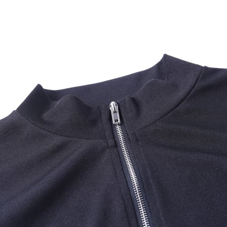 Reflective Double Zipper Top