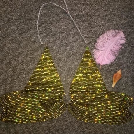 6色 Bling-Bling Diamond Bra Top