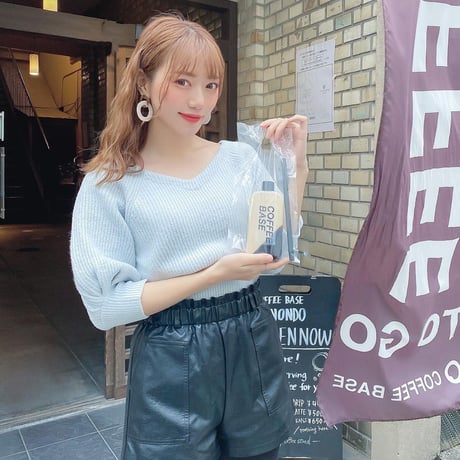 2色 Leather ショートパンツ